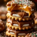 Caramel Ritz Cracker Christmas Cookies First Image