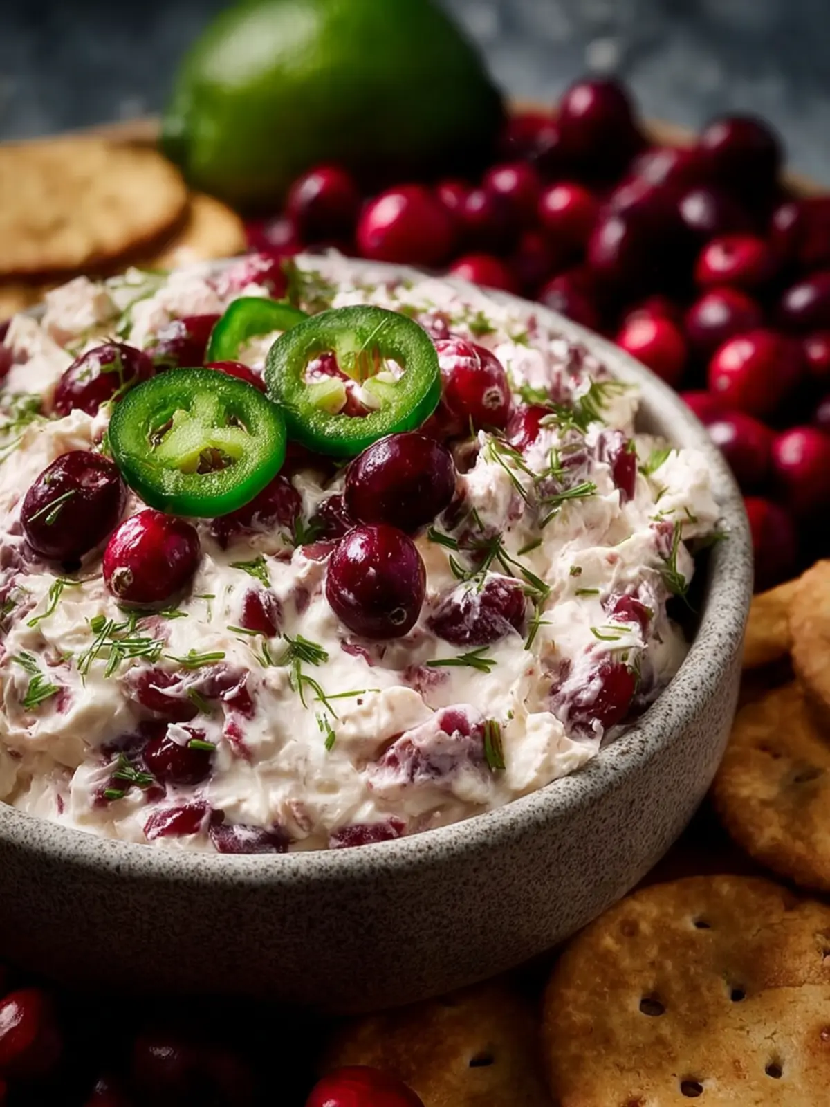 Cranberry Jalapeño Cream Cheese Dip First Image