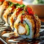 Crispy Chicken Tempura Sushi Roll First Image
