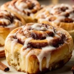Eggnog Cinnamon Rolls First Image