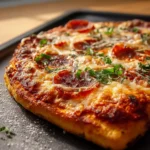 Irresistibly Easy Keto Pizza Crust First Image