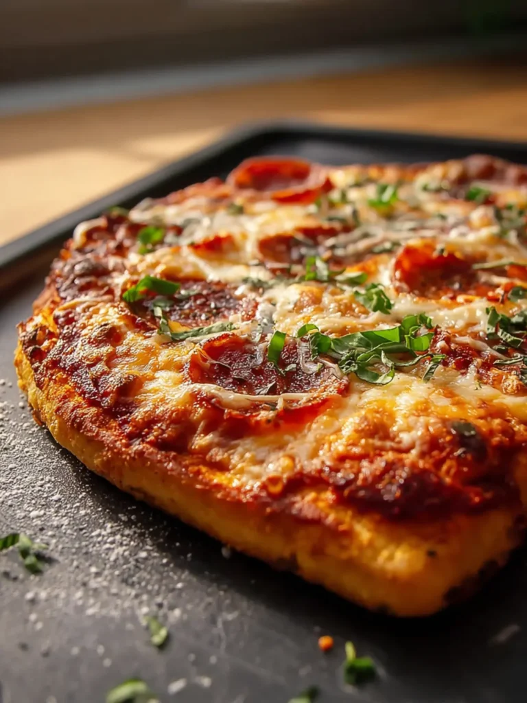 Irresistibly Easy Keto Pizza Crust First Image