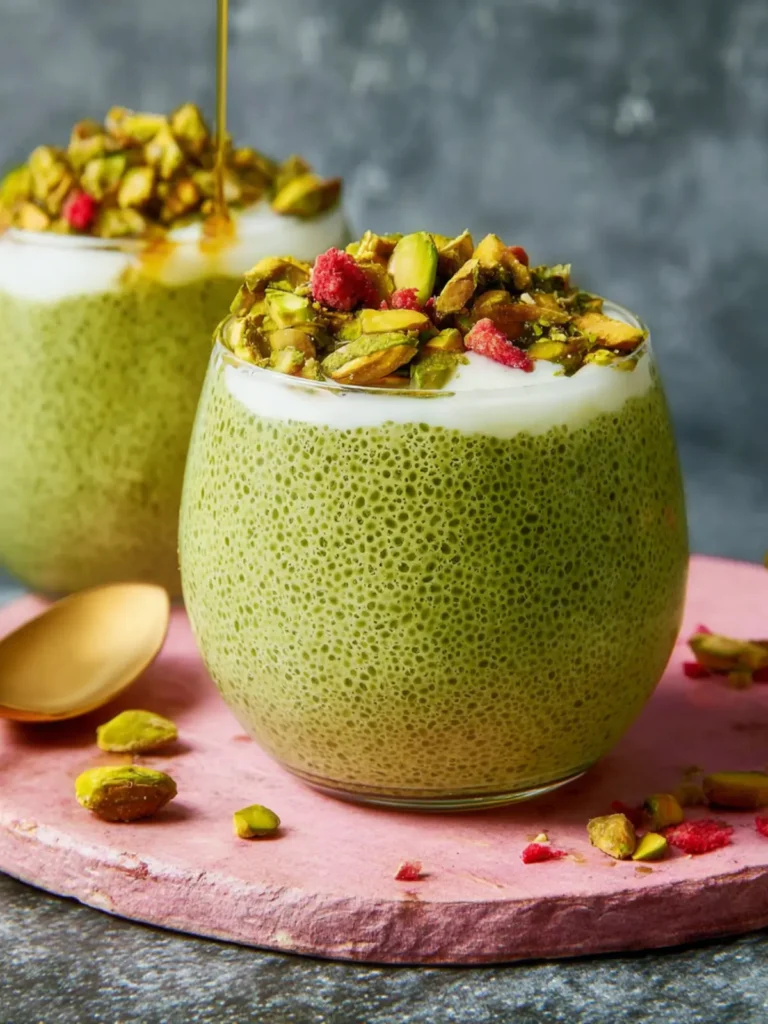 Matcha Pistachio Chia Pudding First Image