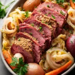 corned beef cabbage crockpot First Image