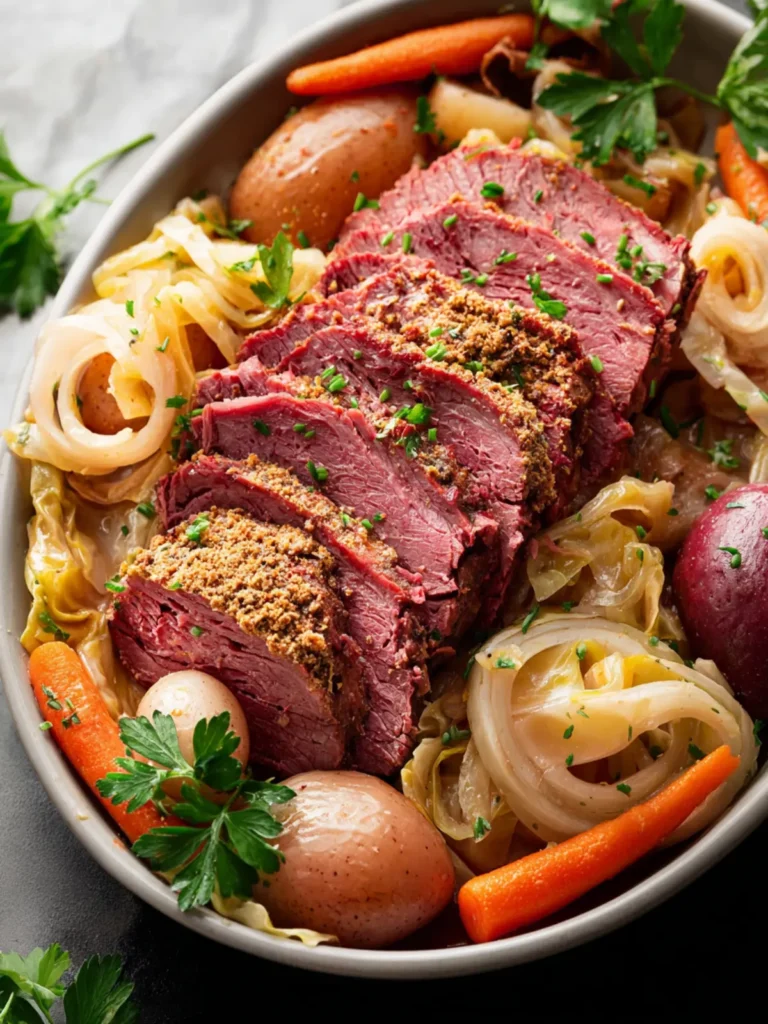 corned beef cabbage crockpot First Image