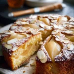pear almond yogurt cake First Image