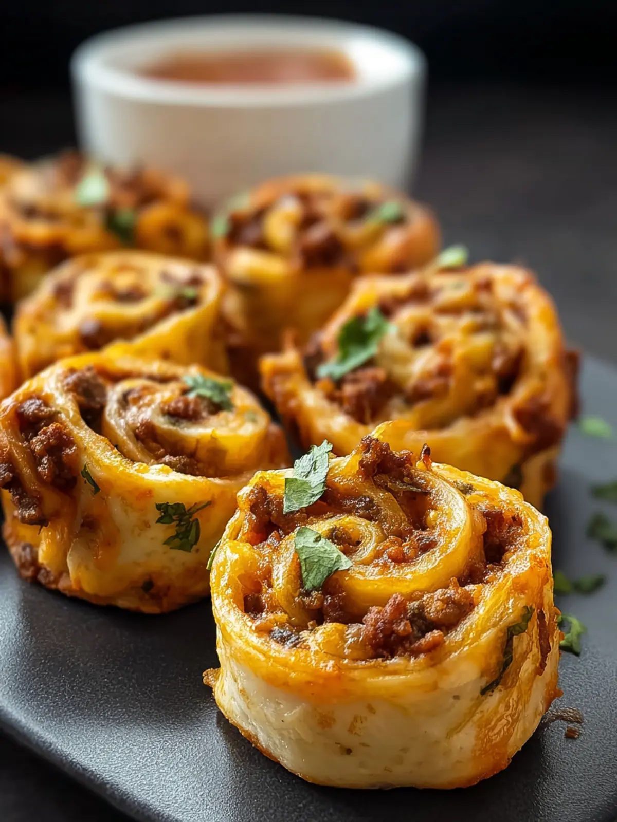 Cheesy Taco Pinwheels: Irresistibly Crispy Air Fryer Treats First Image