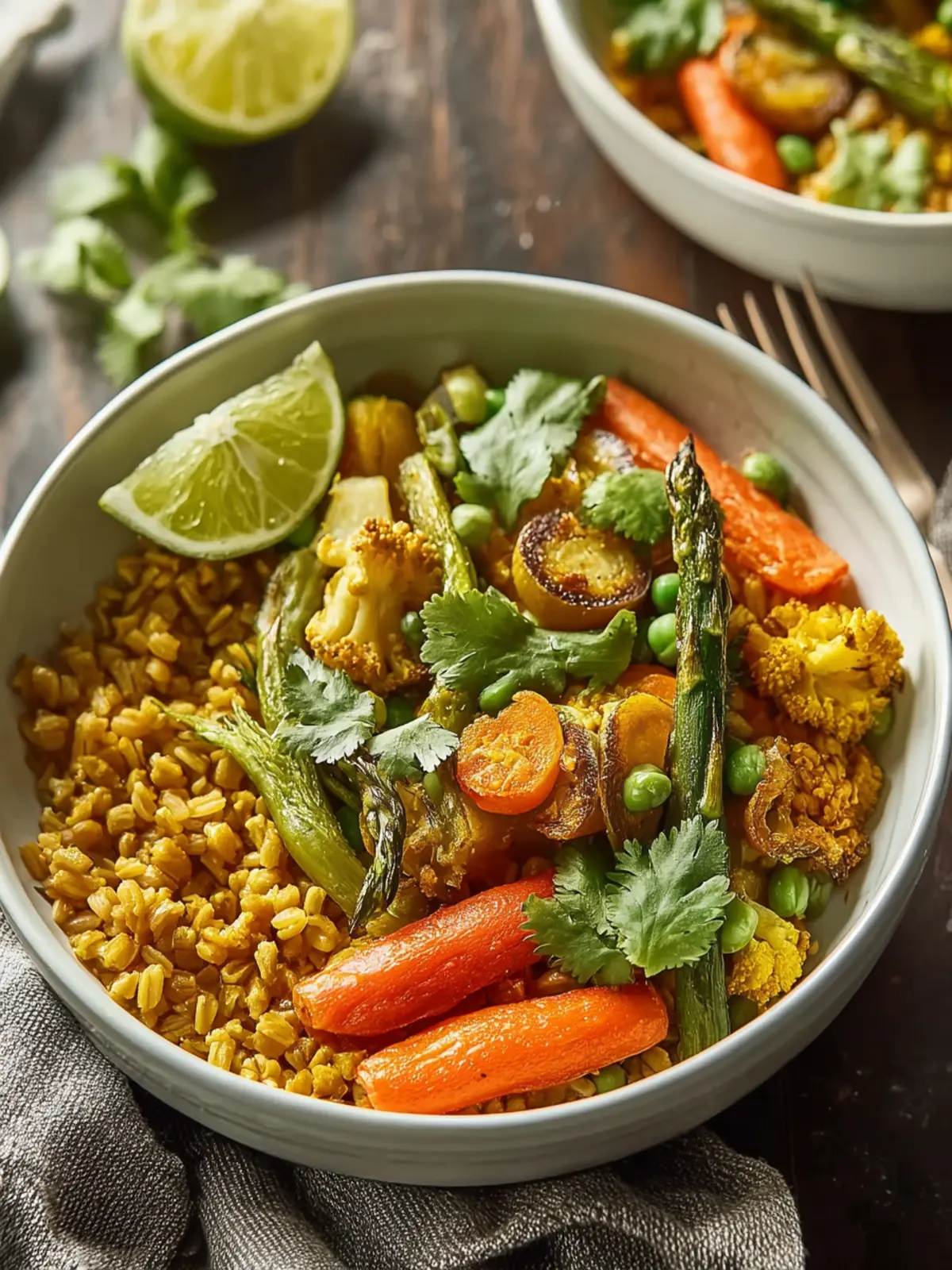 Coconut Curry Veggie Farro Bowl: A Flavorful Delight Awaits