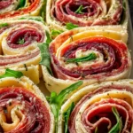 Easy Italian Pinwheel Sandwiches for Flavorful Parties First Image