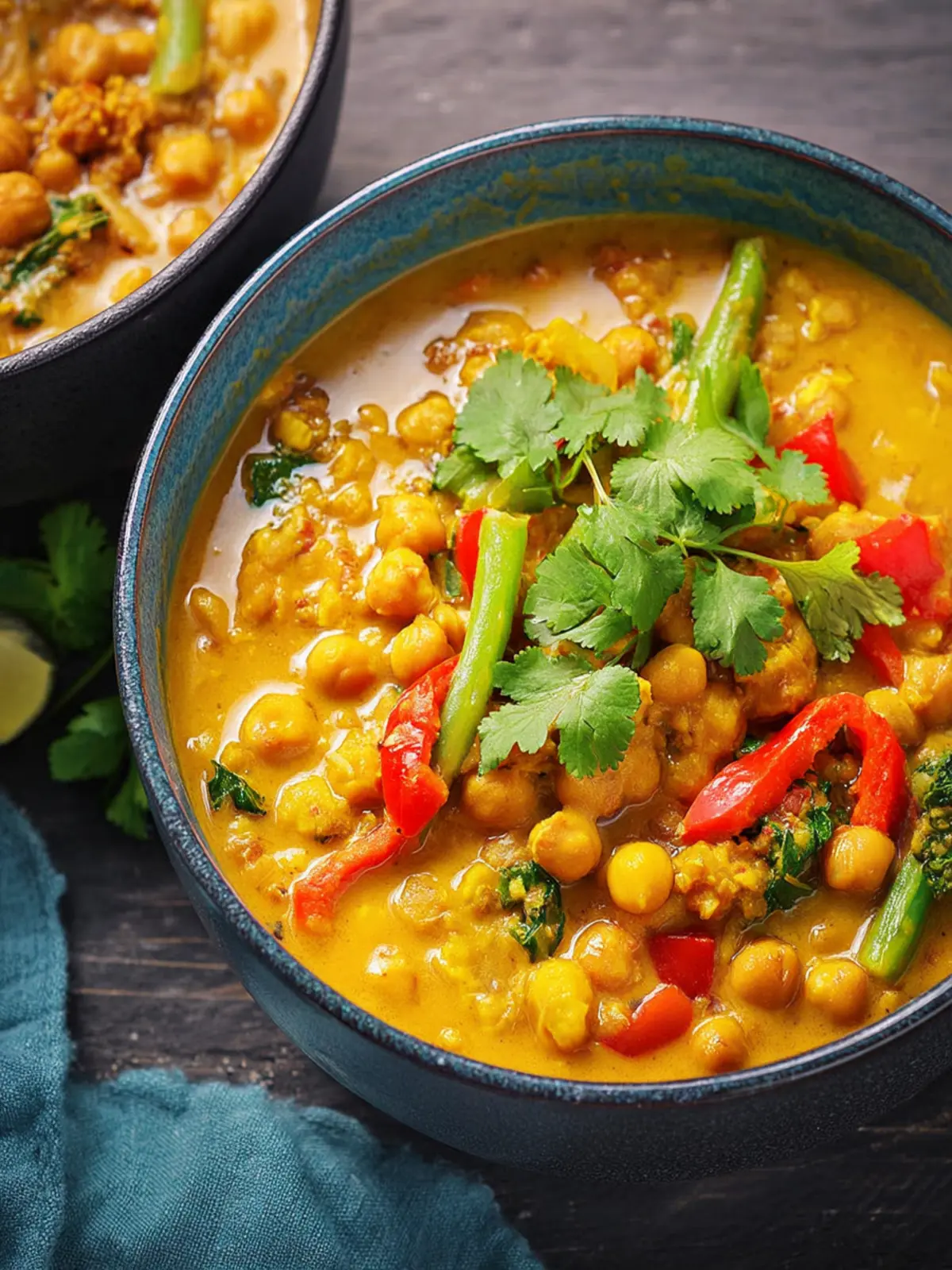 Lentil Chickpea Yellow Curry: Indulge in Comforting Spice!