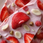 Strawberry Frozen Yogurt Bark (Healthy) First Image